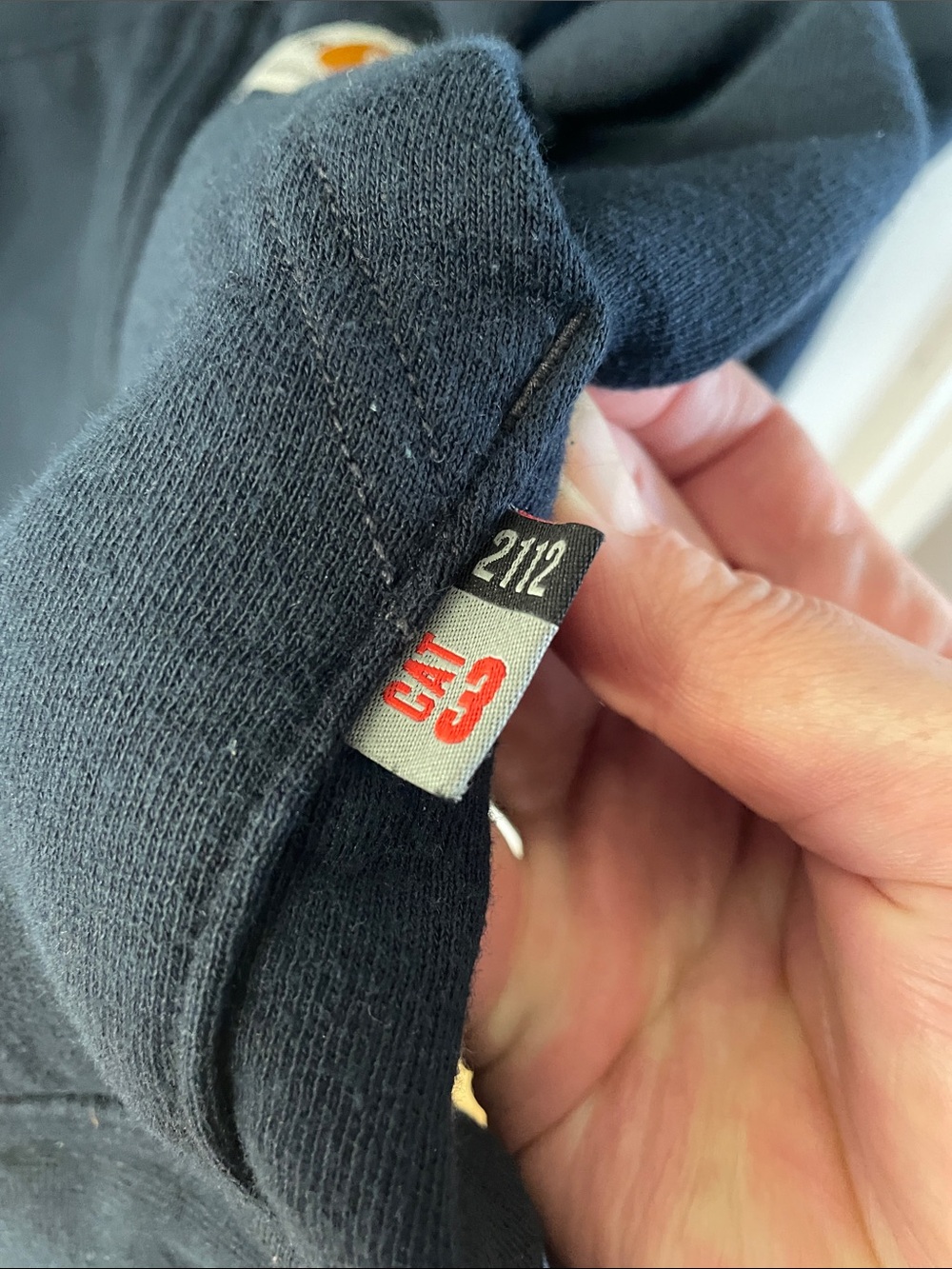 Carhartt FR Flame Resistant loose fit navy full zip front hoodie men’s size 2X - Picture 7 of 16